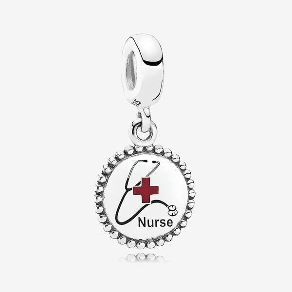 Nurse Dangle Charm, Mixed Enamel | Sterling silver | Pandora US